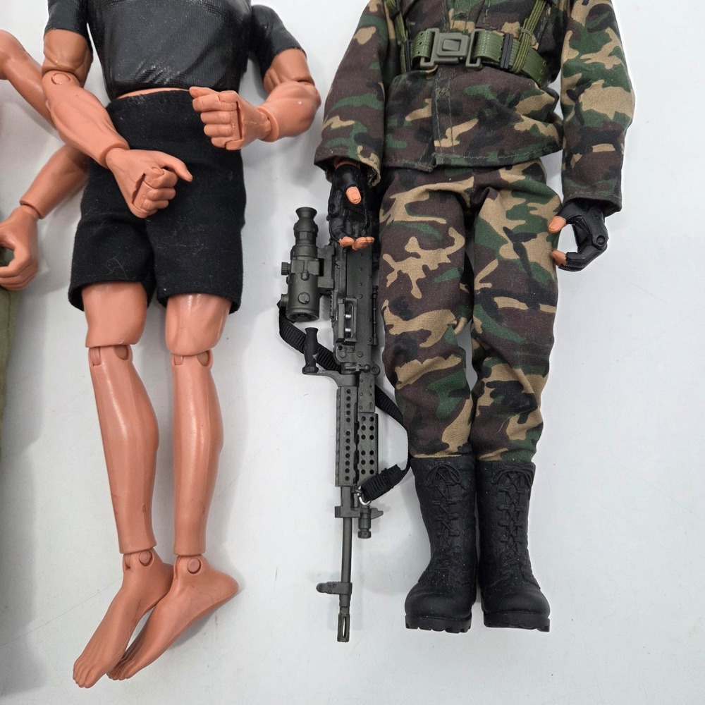 LOT 3 GI Joe Navy Muscular Doll 1996 Hasbro Pawtucket 1/6Figure - Picture 6 of 8